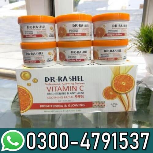 Brightening Facial Kit 6 Pcs Vitamin C for Glowing Skin In Pakistan