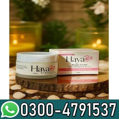 Haya Whitening Beauty Cream 30gm All Skin Types In Pakistan