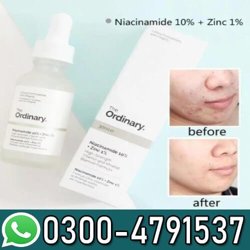 Niacinamide Serum 10% + Zinc 1% for Glowing Skin In Pakistan