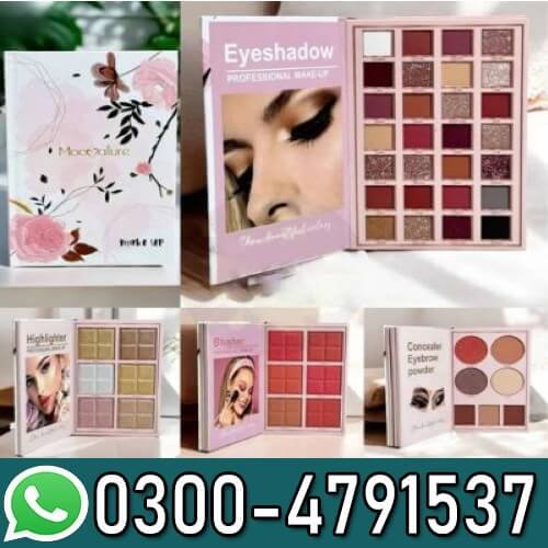 Professional 4-in-1 Makeup Set with Foundation, Highlighter, Tint & Eyeliner In Pakistan