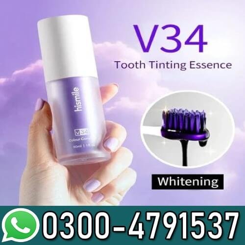 V34 Tooth Tinting Essence Blue Gel 30ml In Pakistan