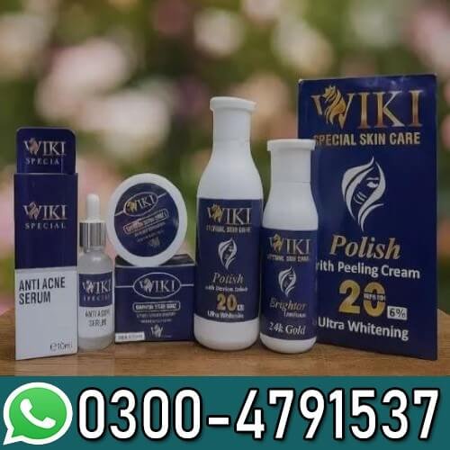 ViKi 3-in-1 Skin Care Bundle Whitening Serum Polish Cream In Pakistan